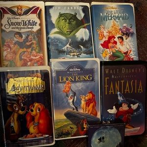 Disney movies on VHS tape